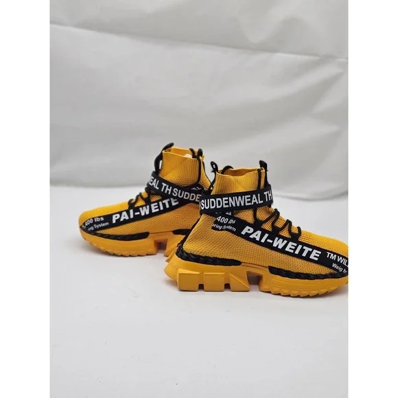 PAI-WEITE Shoes Size 39  Chinese Yellow Black Weight Securing System Unisex - Picture 4 of 8